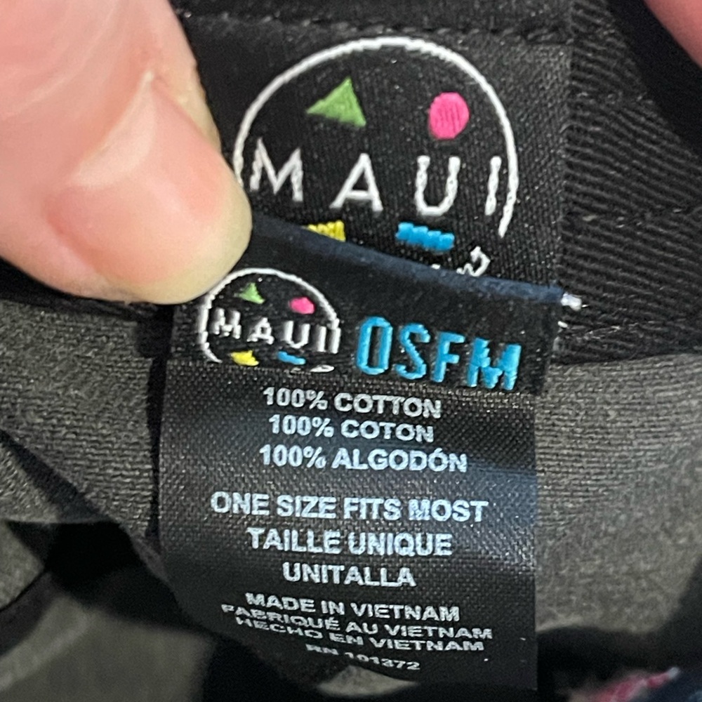 NWOT Maui & Sons Hat Beach Fishing Surf Dad Cap OSFM UNISEX - Picture 3 of 3